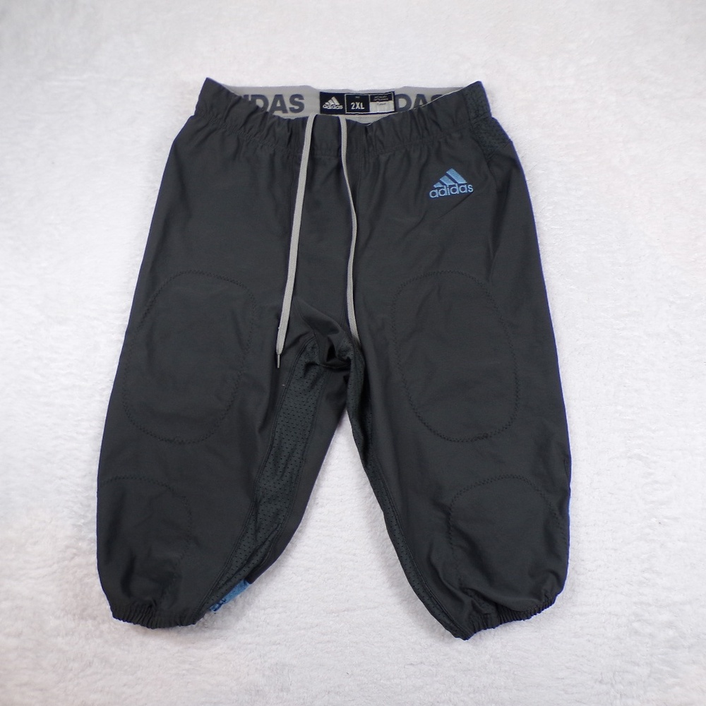 Adidas Men's Size 2XL WVN A1 Stock P Football Pants Gray Nylon and Elastane
